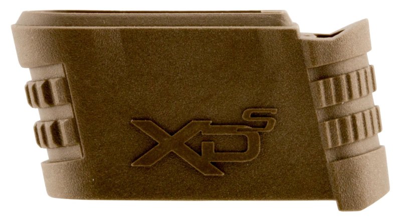 Springfield Armory XDS5901FDE Backstrap Sleeve made of Polymer with Flat Dark Earth Finish & 1 Piece Design for 9mm Luger Springfield XD-S with #1 Backstrap