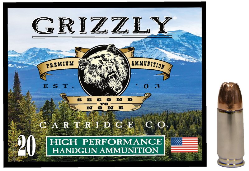 GRIZZLY GC9MM2 9mm Luger (9x19 Parabellum) 124gr JHP 1200fps 20/Box