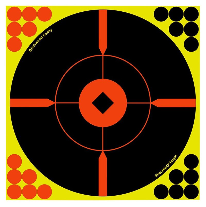 Birchwood Casey BC-34015 12 in Crosshair Bullseye Target 5 Pack
