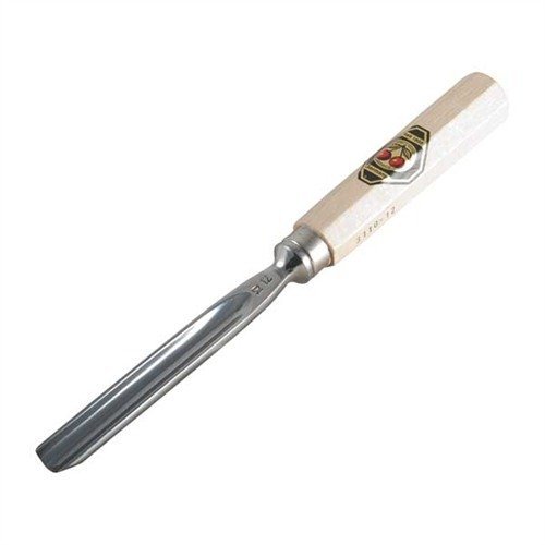 Brownells Gouge Straight with Wood Handle 12MM