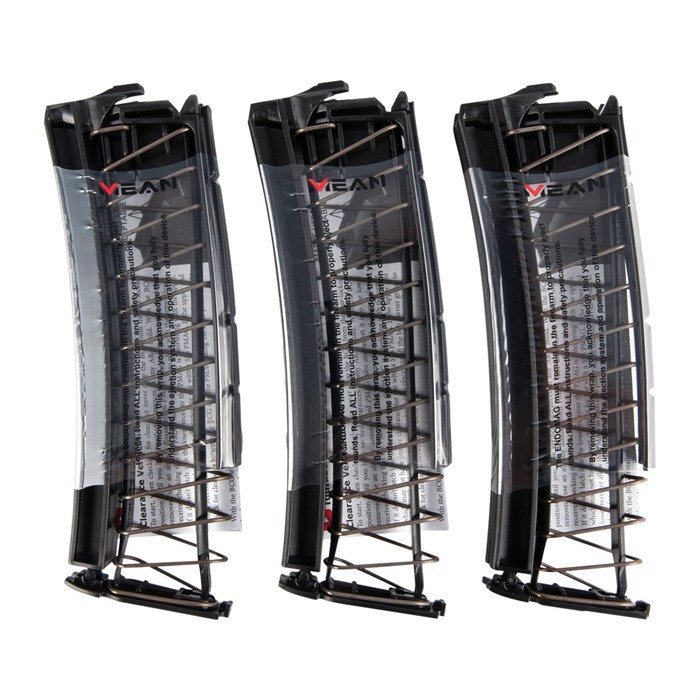 MEAN ARMS AR-9 Endomag 9mm 30-Round Magazine Black 3-Pack