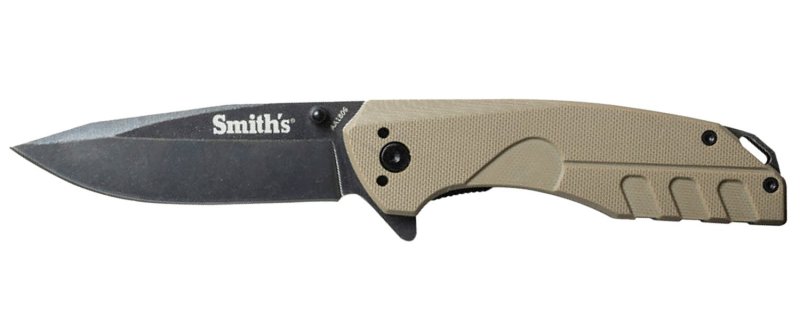 Smith's BattlePlan 50995 Folding Knife 3.35 in 400 SS Black Stonewash