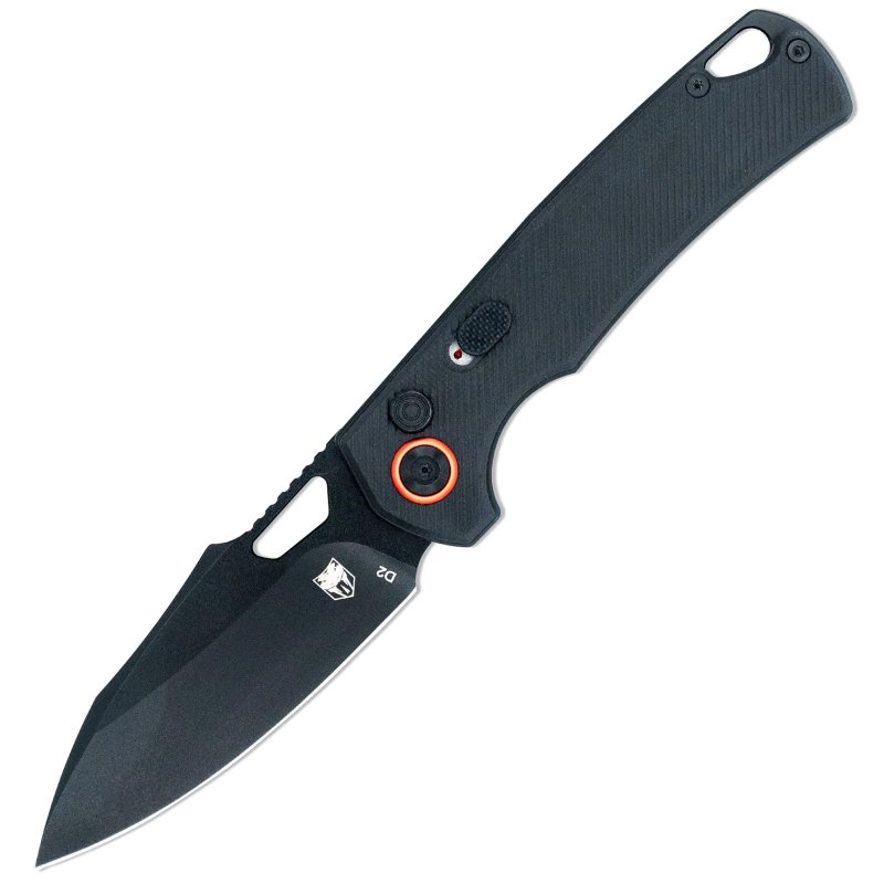 CobraTec Wolverine Push Button Auto Deploy Knife Auto Folding Blade Black