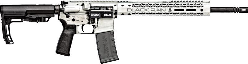 Black Rain Ordnance BRO-FUSION-300BLK-WB 16In 30RD White