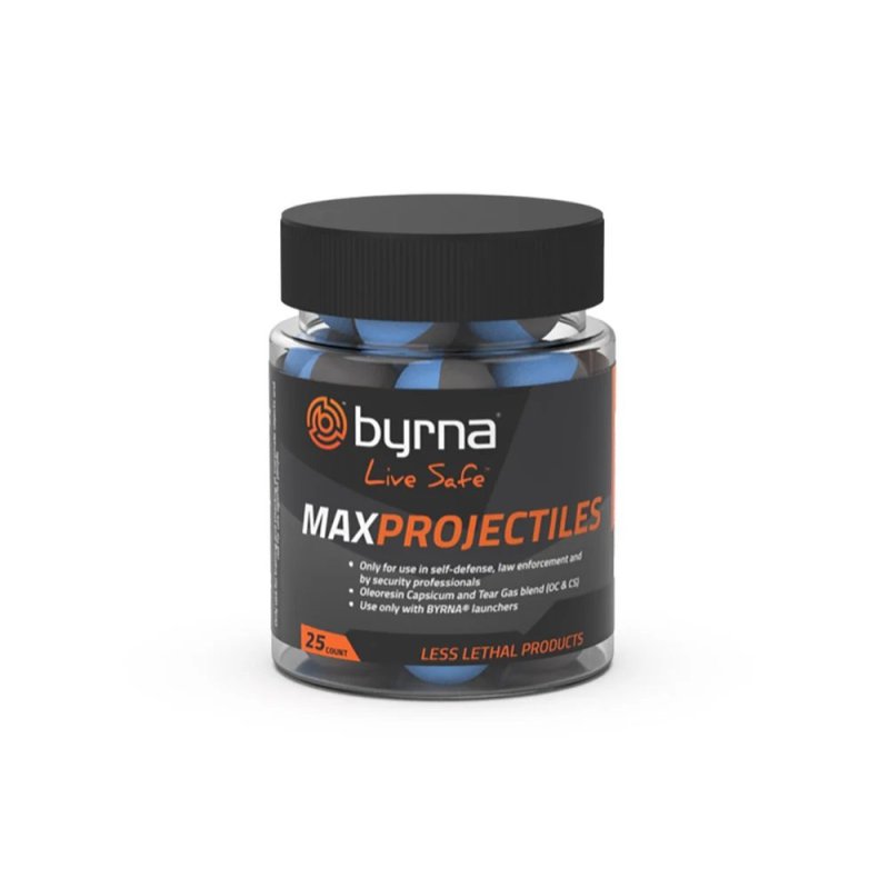 Byrna 810042110786 .68 Cal Max Projectiles, 25 Count Tub