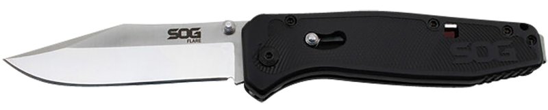 SOG Flare Knife: Satin Straight Edge Blade - SOG-FLA1001-CP