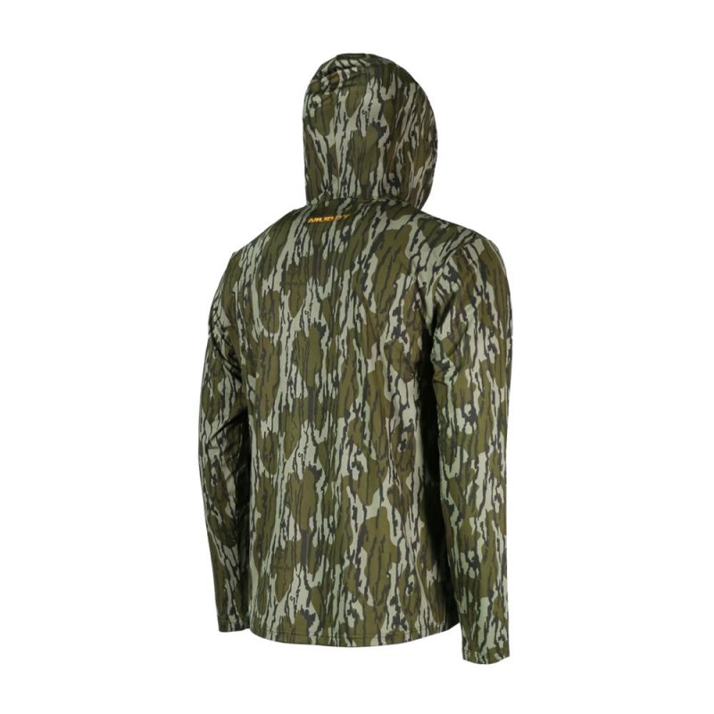 Muddy TRX Performance Lightweight Sun Hooded Sweatshirt Mossy Oak Greenleaf XL