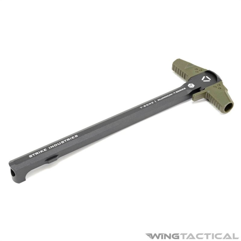 Strike Industries AR-TBCH-223-BK-OD T-Bone Charging Handle .223/5.56 OD Green