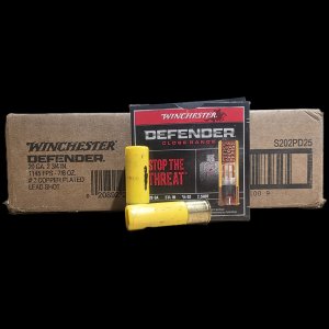 Winchester Defender 20ga 2.75, 7/8 oz 2-Shot, 1145 fps, 250rd Case