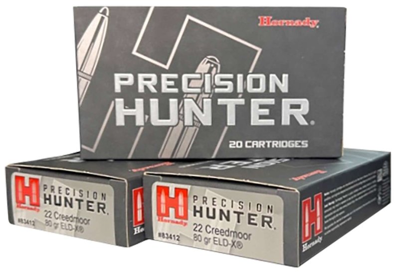 Hornady Precision Hunter 22 Creedmoor 80gr ELD-X 20 Rounds 83412
