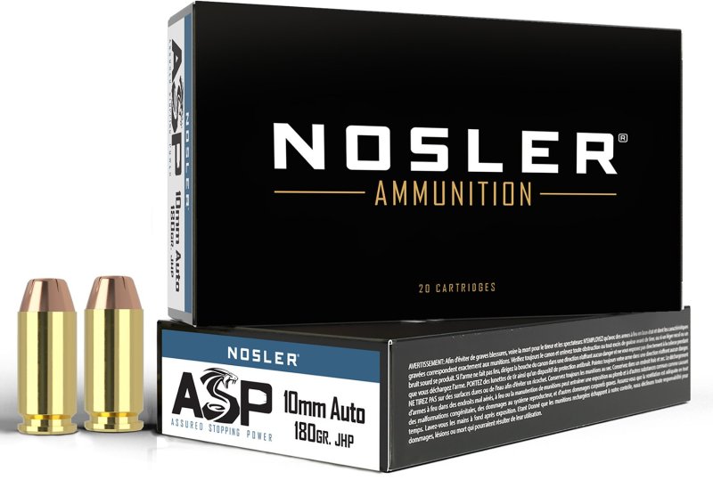 Nosler 51412 10mm Auto 180gr Jacketed Hollow Point 50 Rounds Per Box