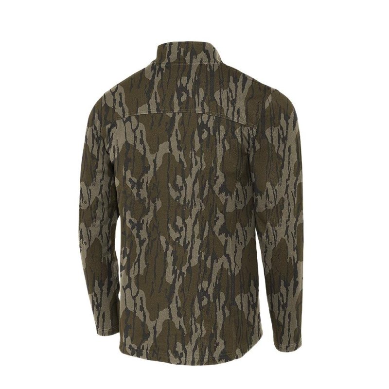 Muddy DV8 Quest Midweight Quarter Zip Sweatshirt Mossy Oak Bottomland L