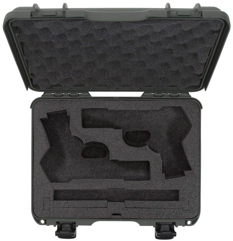 Nanuk 910CLASG6 Olive Waterproof Pistol Case Foam Padding