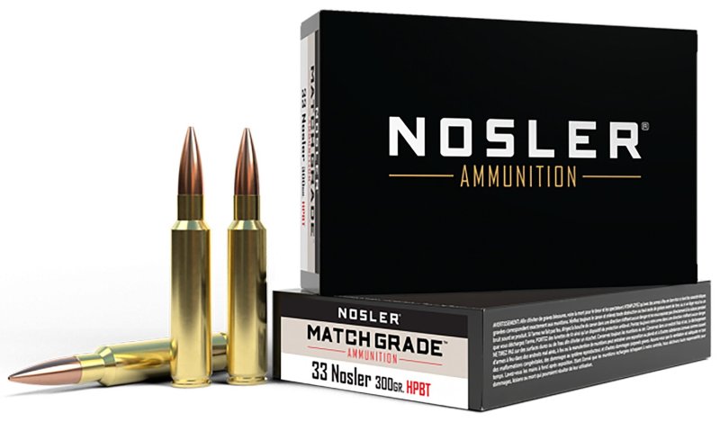 Nosler Match Grade 33 Nosler 300 gr CC 2550 fps 20 Rounds