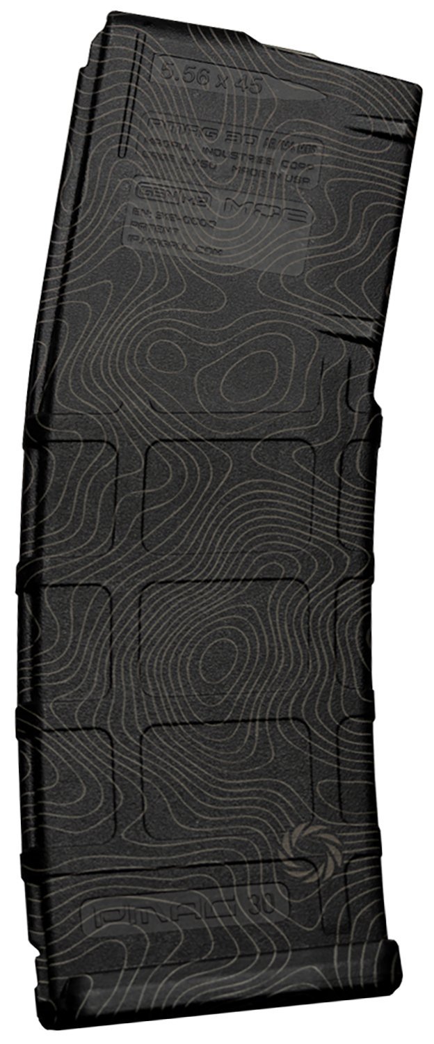 Weapon Works 228053 PMAG GEN M2 MOE 30rd Laser Topo Polymer AR/M4