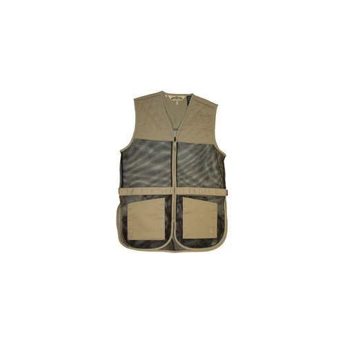 Bob Allen Tactical 21442 Full Mesh Dual Pad Shooting Vest Khaki XL