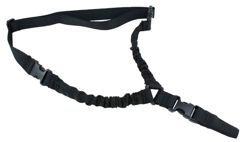 TacFire SL002B One Point Sling 30"-40" Adjustable Black Nylon Bungee