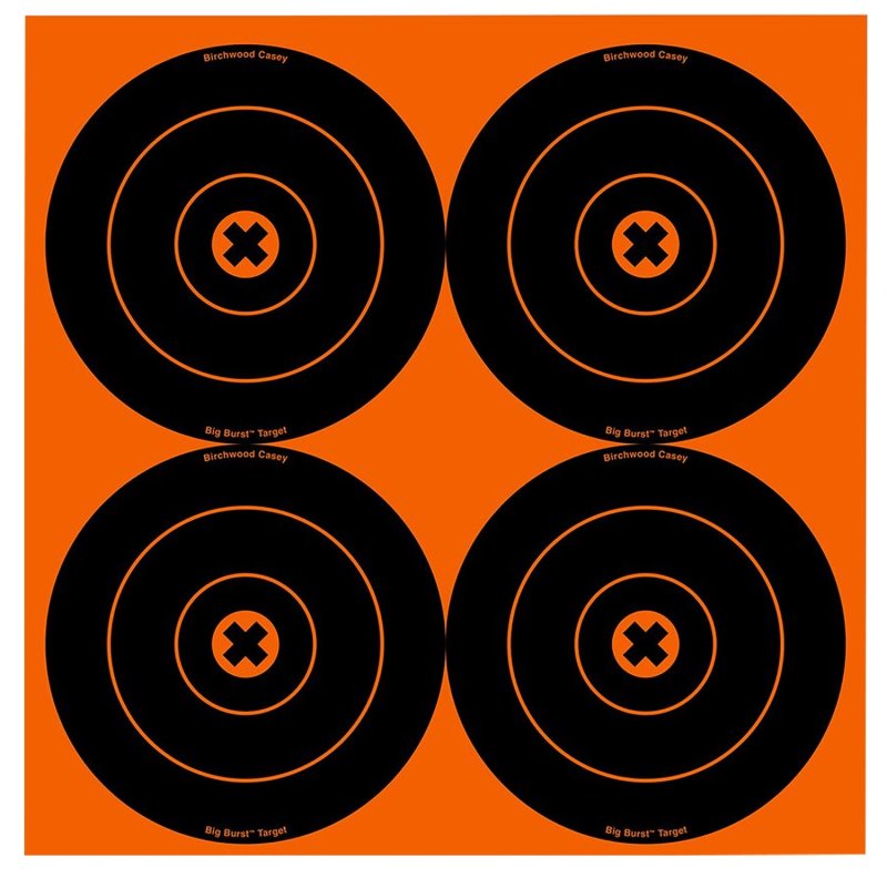 Birchwood Casey 36612 Target 6 Inch Bullseye Self-Adhesive 12 Pack Black/Or
