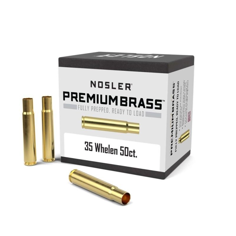 Nosler 11926 Unprimed .35 Whelen Brass Cases, 50 Count - Quality Hand-Inspected, USA Origin