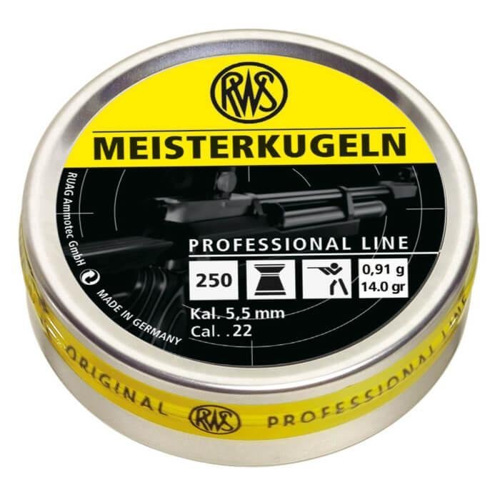 Umarex USA RWS Meisterkugeln Pro-Line .22 Pellets 14 Grain 250 Pack