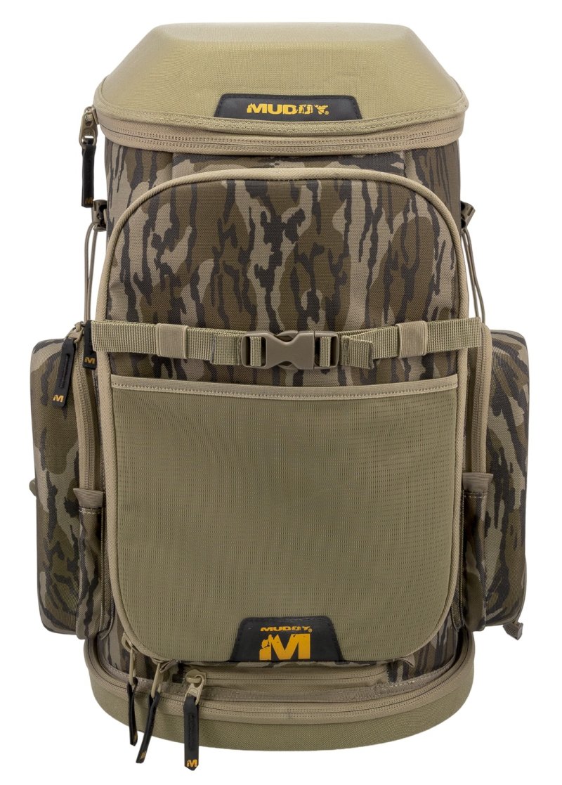 Muddy Outdoors Pro Treestand Pack MO Bottomlands Camo Gear Hauler