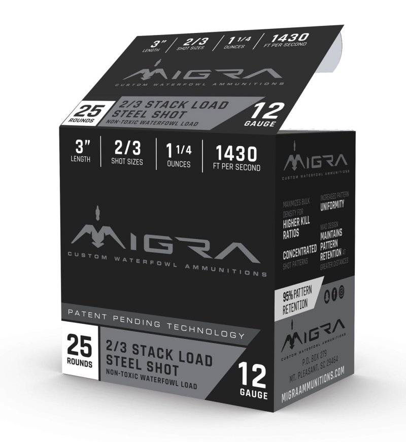 Migra Ammunitions M12S23 12 Gauge 3" 1 1/4 oz 2/3 Shot 1430 FPS 25 Rounds