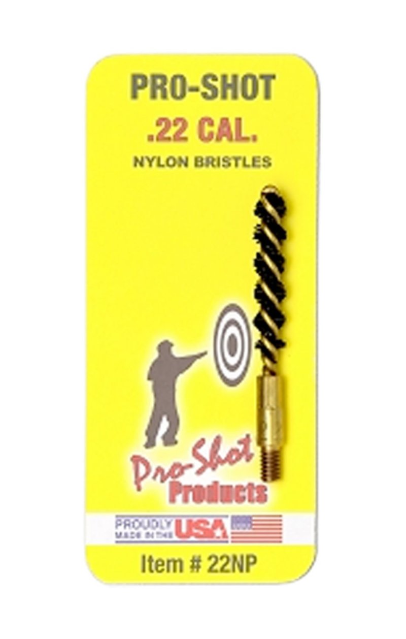 Pro-Shot 22NP Bore Brush .22 Cal Pistol #8-32 Thread Nylon Bristles...