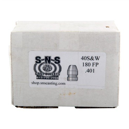 SNS SS40180FP .40 Cal/10mm 180gr FP Lead Bullets 500/Box
