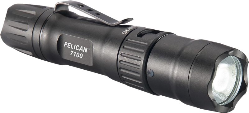 Pelican 7100 695 Lumens LED Rechargeable Tail Switch Black