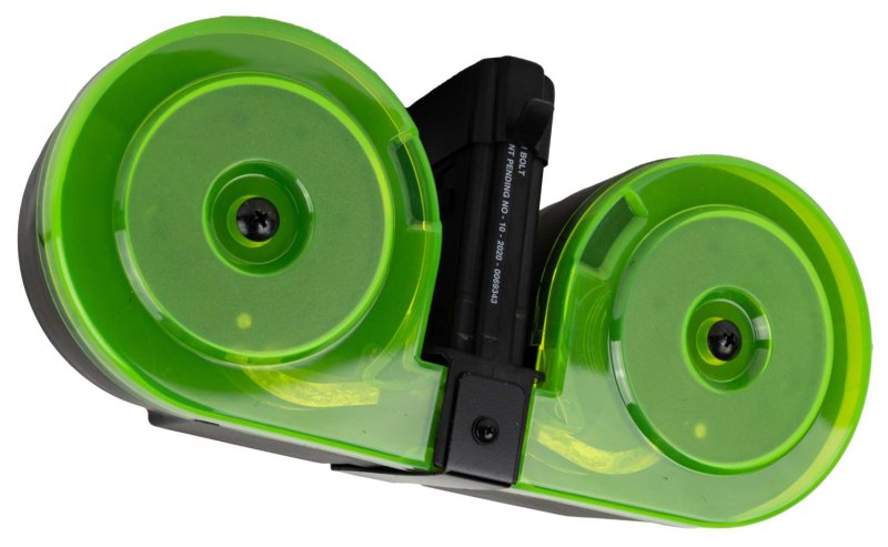 RWB Magazines Drum Ar-15 5.56 BLK Neon Green 100Rd AR100NEON