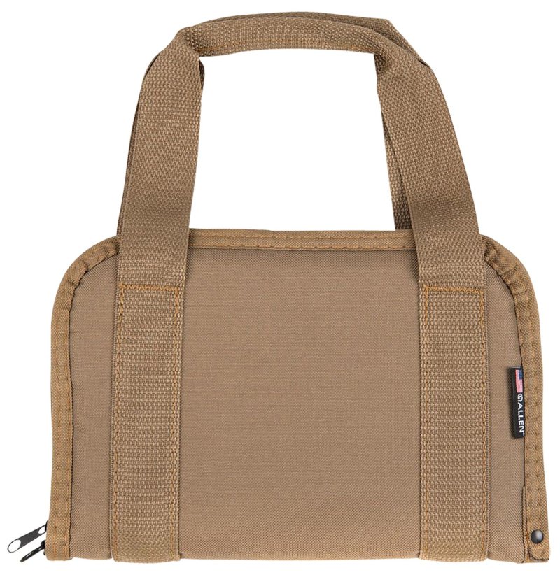 Allen 3642 Pistol Tote 11" FDE - Rugged, Lockable Case for Most Handguns