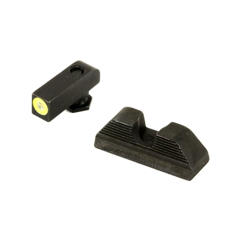 AmeriGlo UC Sight Fits Glock 42 and 43 LimeGreenLumi Outline Front GL-352