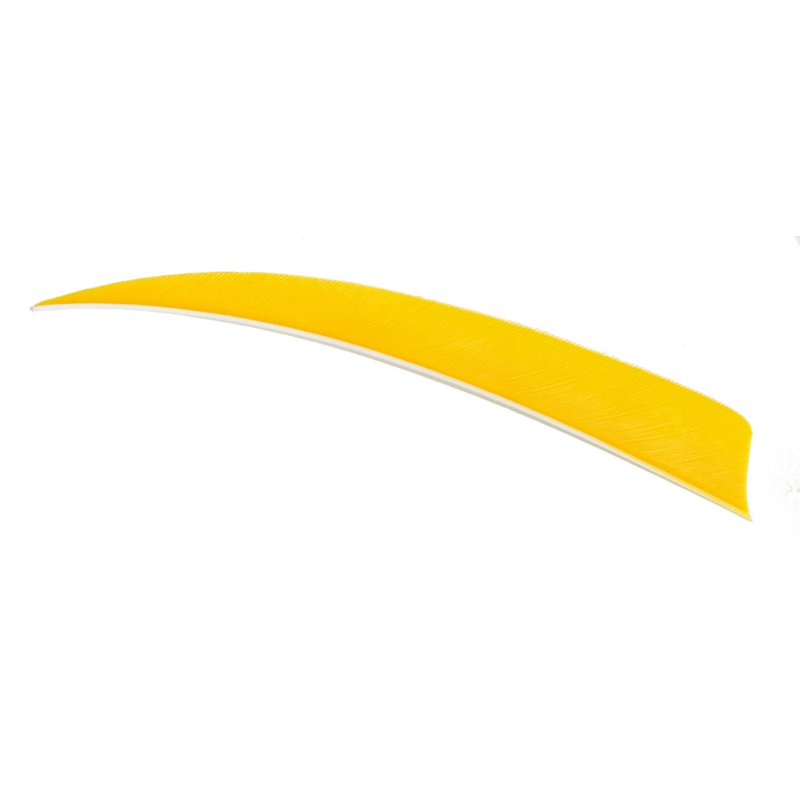 Trueflight 11904 Shield Cut Feathers Yellow 5 In RW 100 Pack