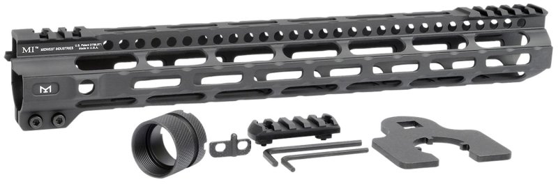 Midwest Industries MICRLW14 Combat Lightweight AR-15 Black Hardcoat...