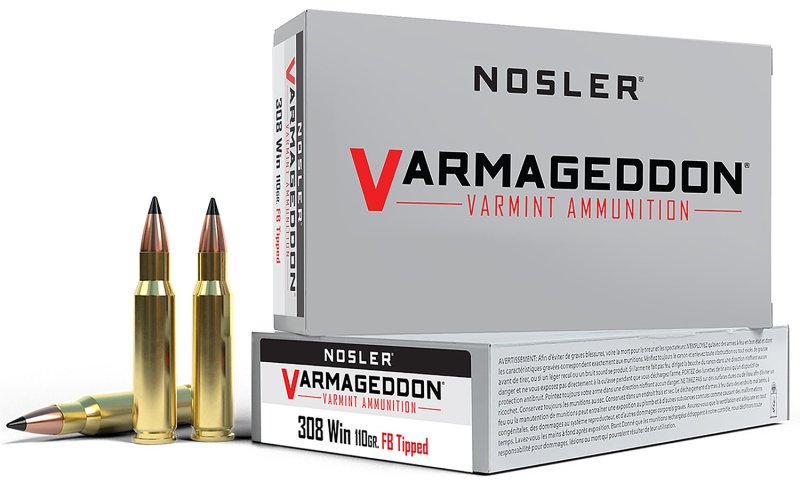 Nosler Varmageddon 40272 .308 Win 110 gr FB Tipped 20 Rounds