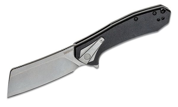 Kershaw 3455 Bracket Folding Knife 3.4 In Silver Blade Black Handle