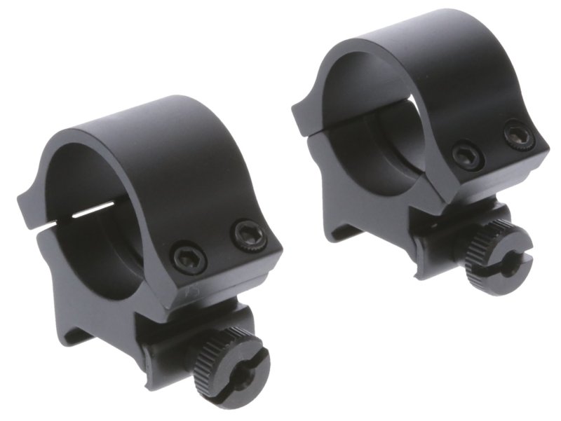 TruGlo TG8961B2 Quad Scope Rings High 1 In Matte Black Weaver/Picatinny