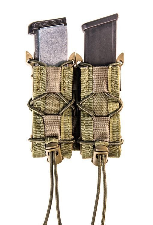 High Speed Gear 11PT02OD TACO Double Mag Pouch OD Green Nylon MOLLE