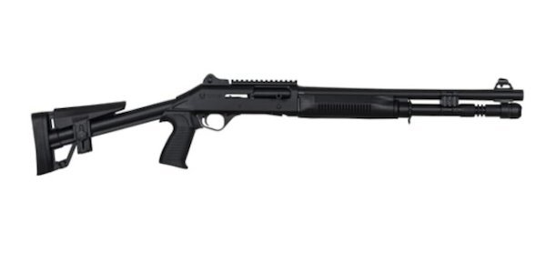 PW Arms PAM4TSSBSS Panzer M4 12GA 18.5" Black Skeleton Stock