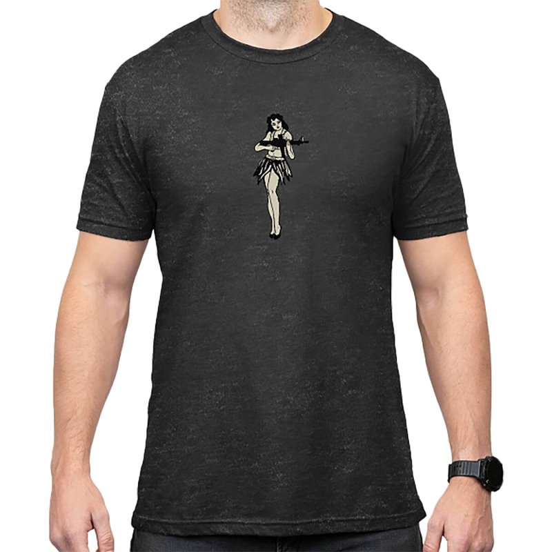 Magpul MAG1117-010-2XL Hula Girl CVC Charcoal Gray Cotton/Polyester Short Sleeve 2XL
