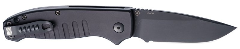 Hogue 64130 Ballista 3.5" Black Aluminum Drop Point 154CM Blade