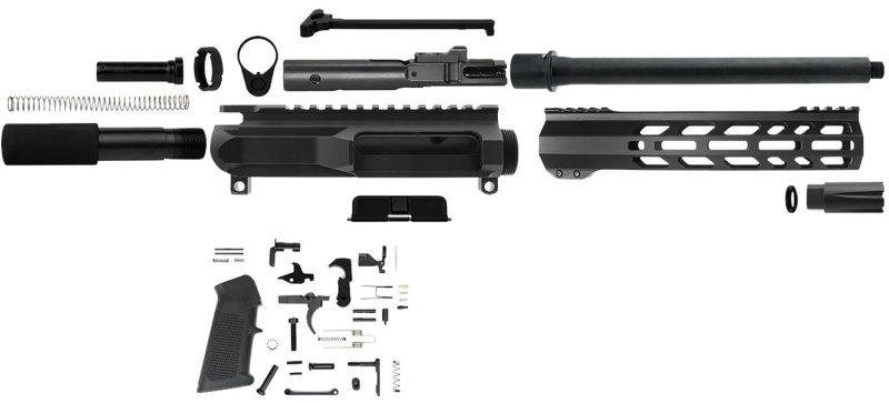 TacFire PK45ACPLPK10 .45 ACP Pistol Kit 10" Barrel Black Steel