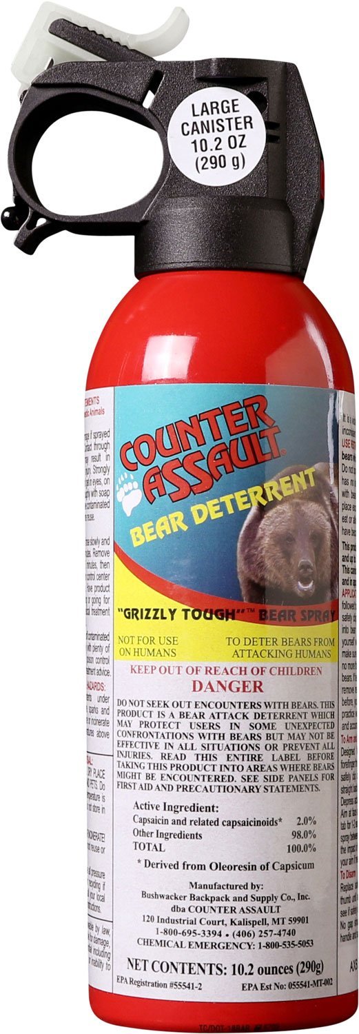 Counter Assault 15067034 Bear Spray 10.2 oz, 40ft Range, 2% Capsaicin