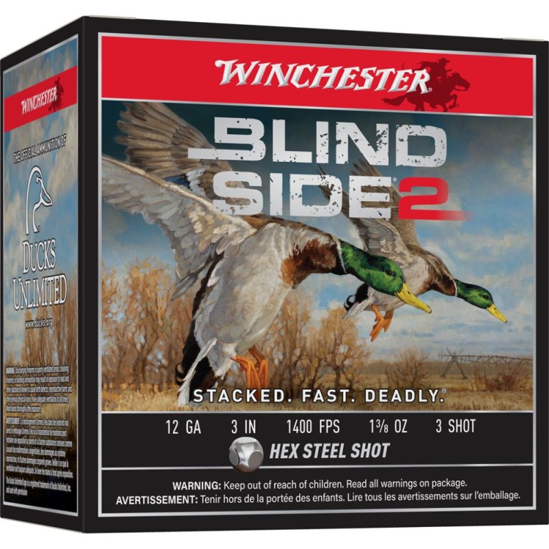 Winchester XBS1233 12 Gauge #3 Hex Steel Shot 25 Rounds