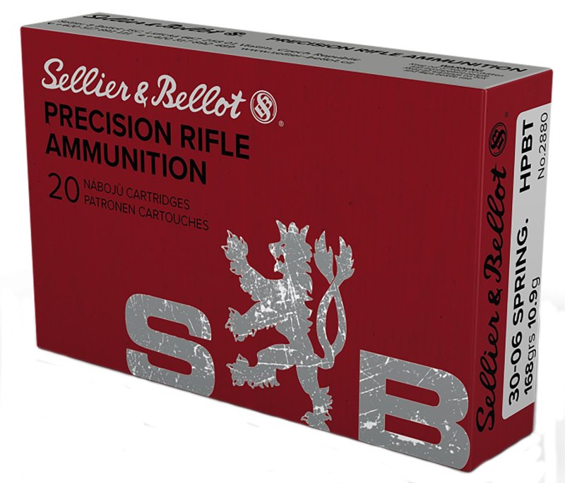 Sellier & Bellot SB3006D 30-06 Springfield 168gr HPBT Ammo 20 Rounds