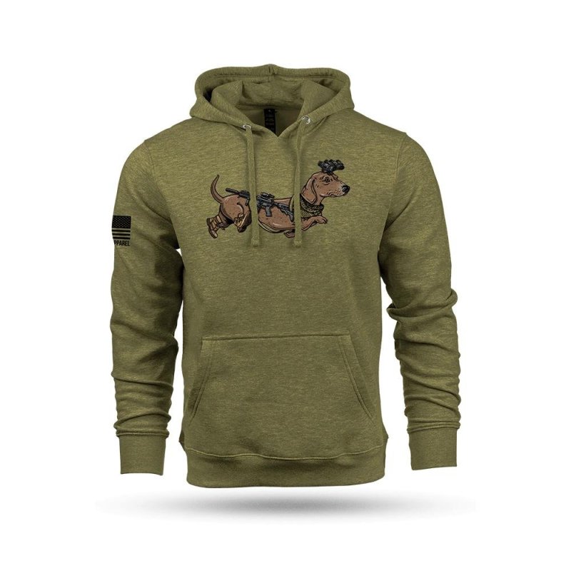 Nine Line Apparel Tactical Wiener Hooded Sweatshirt Olive 2XL
