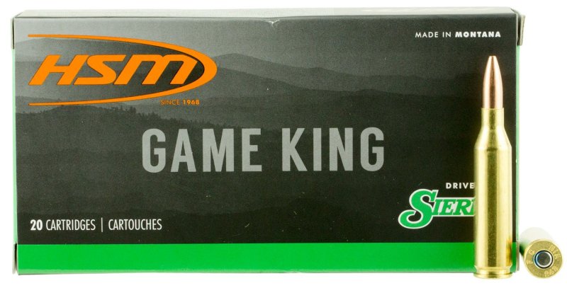 HSM Game King 2439N 243 Win 85gr Sierra Spitzer Boat Tail