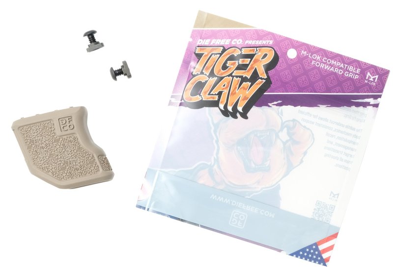 Die Free Co Tiger Claw M-LOK Flat Dark Earth Nylon TC-MLOK-FDE