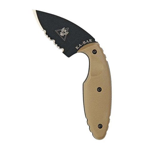 Ka-Bar 1477CBCP TDI Knife, 2.313" Serrated Blade, Coyote Brown Handle