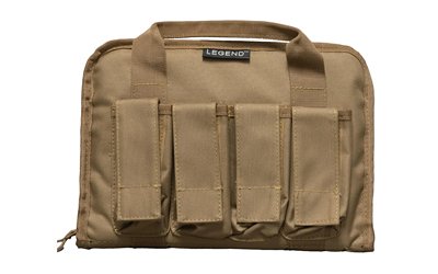 Legend Outdoor Gear PEG100-DE Tactical Pistol Case 12.5Inx8In Dark Earth